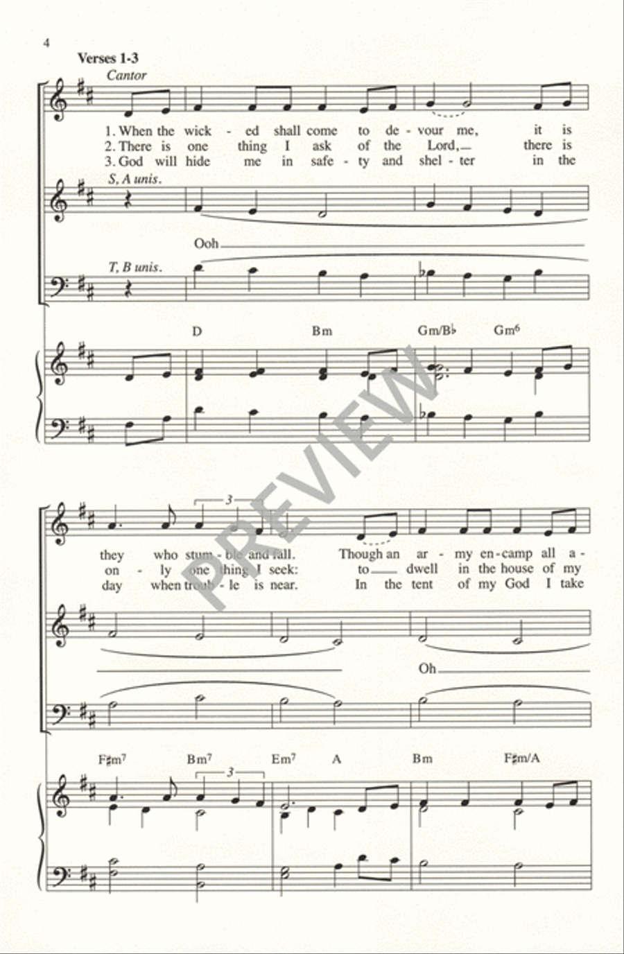 The Lord is My Light The Lord is My Light 4-Part scores gallery preview page 4