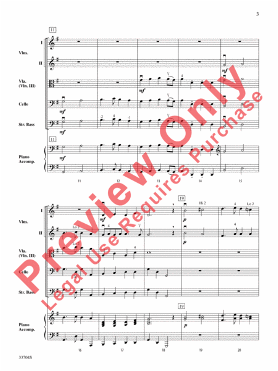 The Prince of Denmark's March String Orchestra scores gallery preview page 4