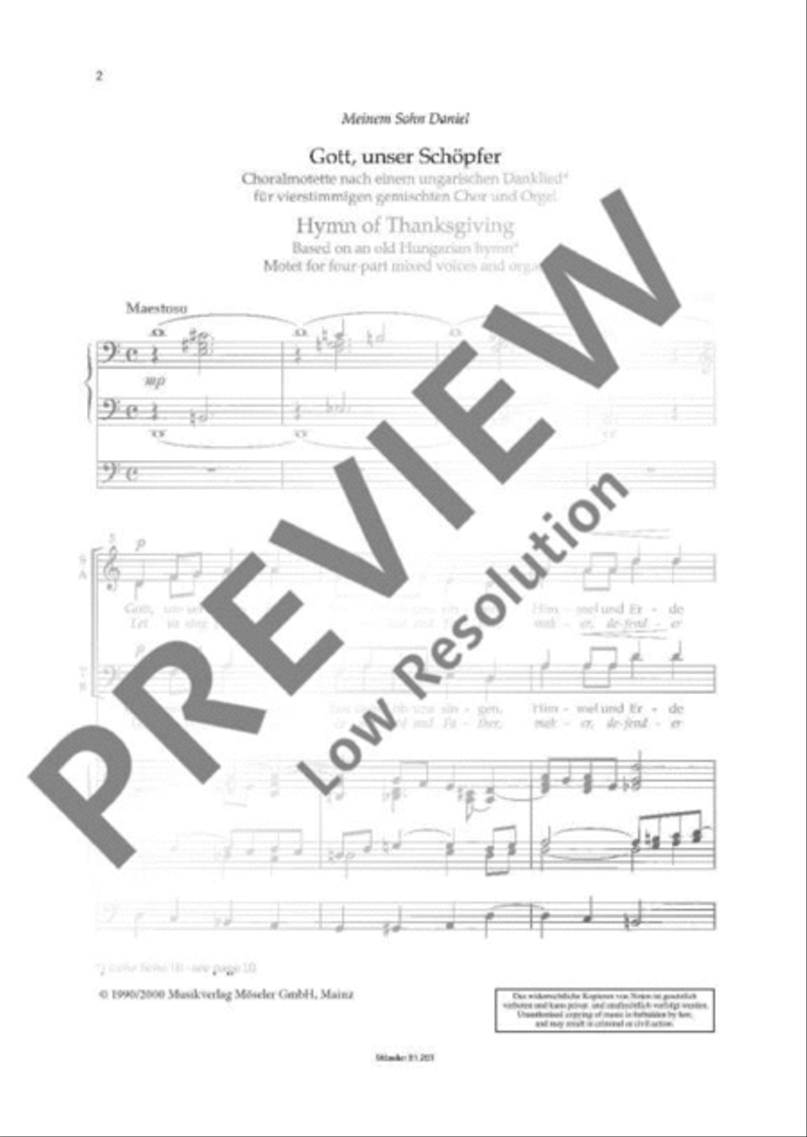 Hymn of Thanksgiving 4-Part scores gallery preview page 3