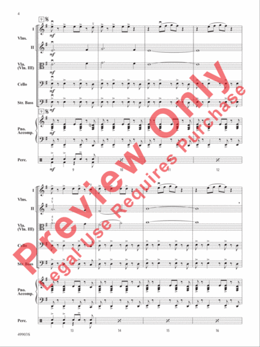 Galactic Nature String Orchestra scores gallery preview page 5
