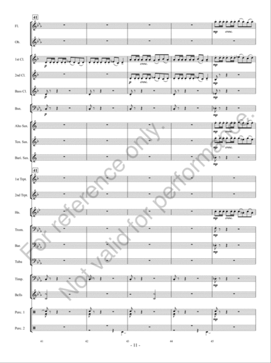 Implacato Concert Band scores gallery preview page 10