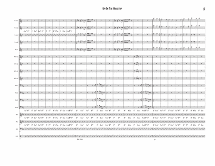 Up On The Housetop Up On The Housetop Jazz Ensemble scores gallery preview page 5