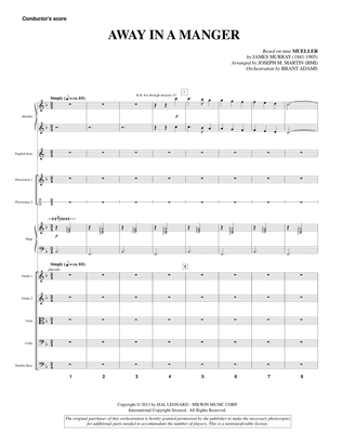 Away In A Manger (from A Symphony Of Carols) - Score
