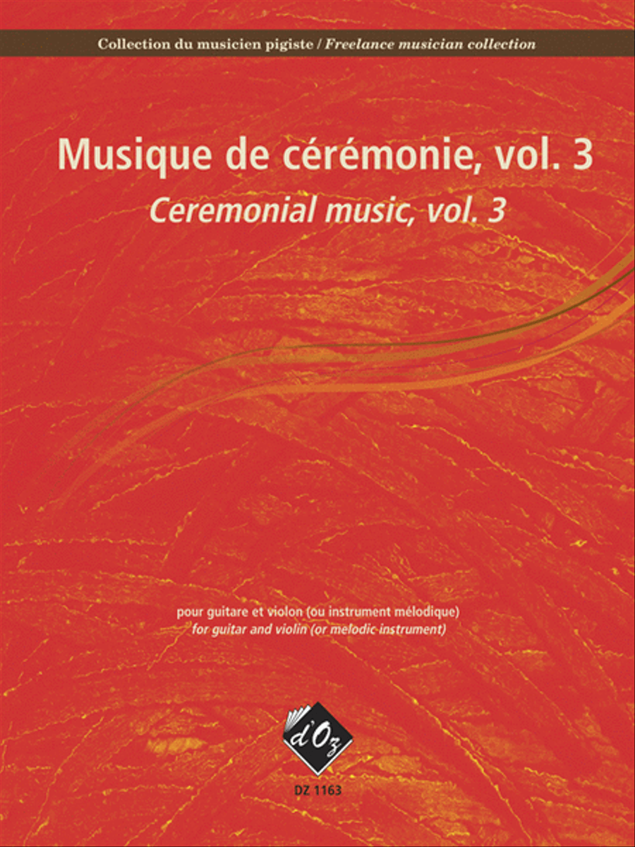 Collection du musicien pigiste, Musique de cérémonie, vol. 3 Violin scores gallery preview page 1