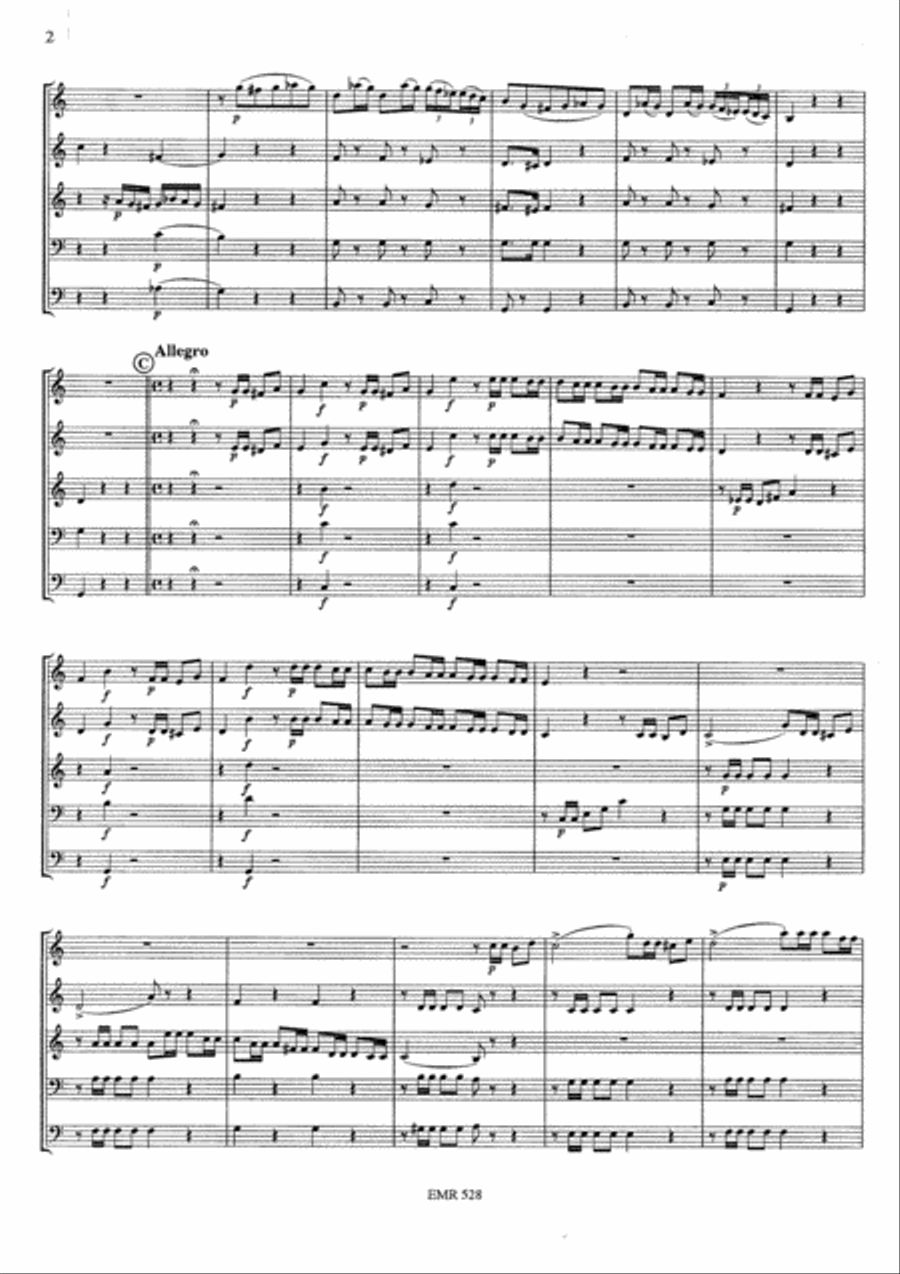 Die Italienerin in Algier Brass Quintet scores gallery preview page 5