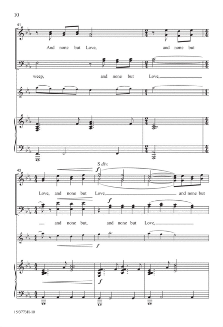 And None but Love 4-Part scores gallery preview page 10
