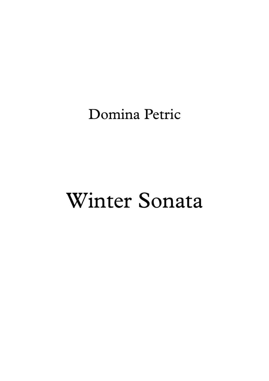 Winter Sonata Piano Solo scores gallery preview page 1