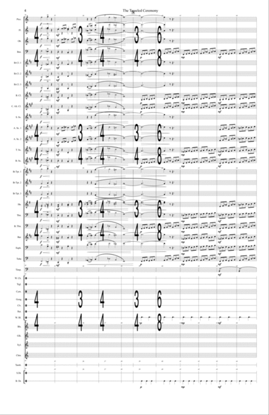 The Tasseled Ceremony The Tasseled Ceremony Concert Band scores gallery preview page 5