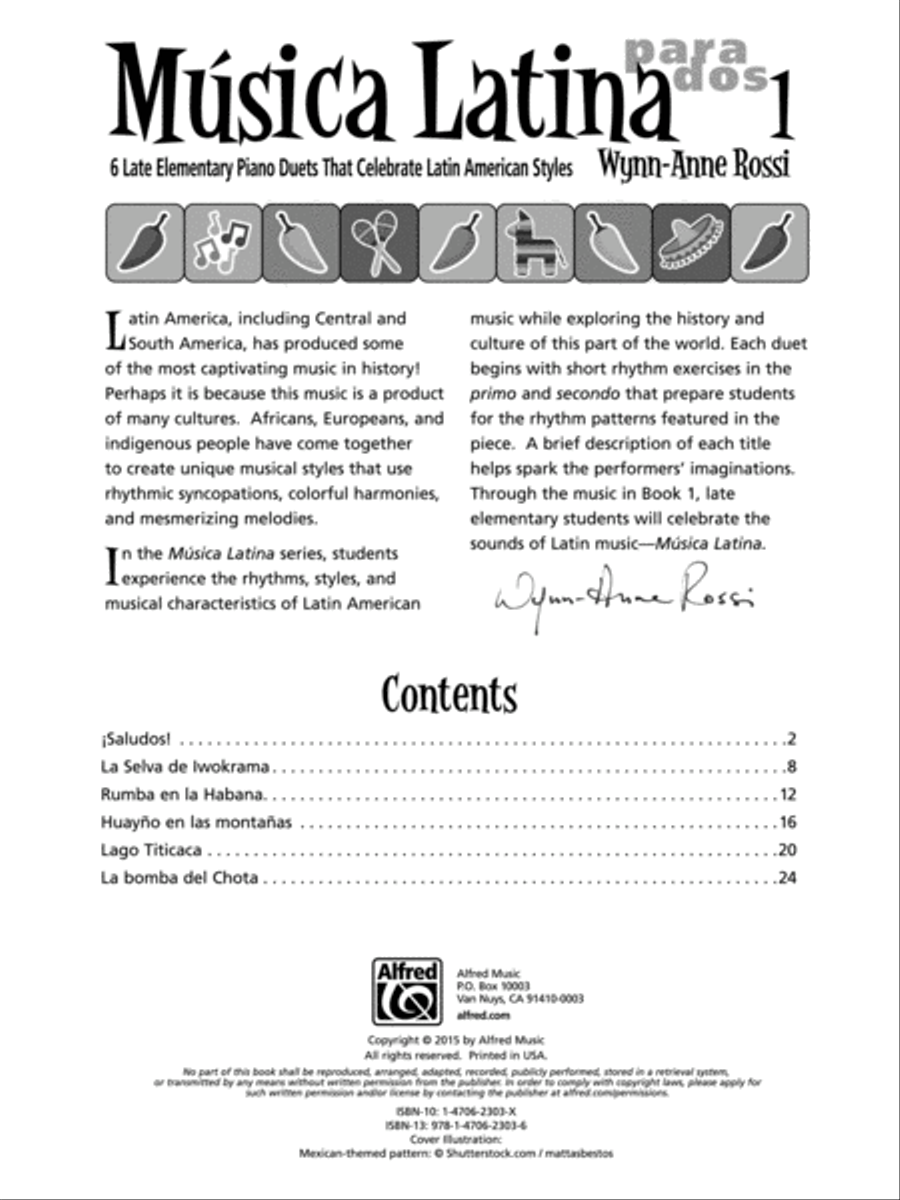 MAosica Latina para Dos, Book 1 Small Ensemble scores gallery preview page 2