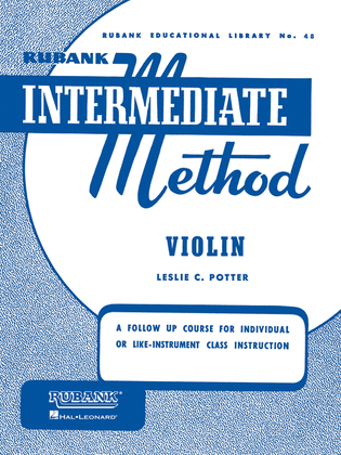 Book cover for Rubank Intermediate Method – Violin