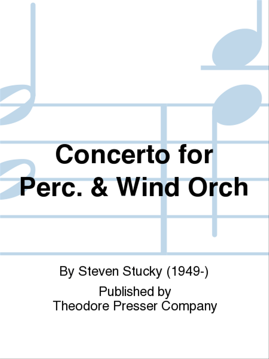 Concerto For Perc. & Wind Orch Score scores gallery preview page 1