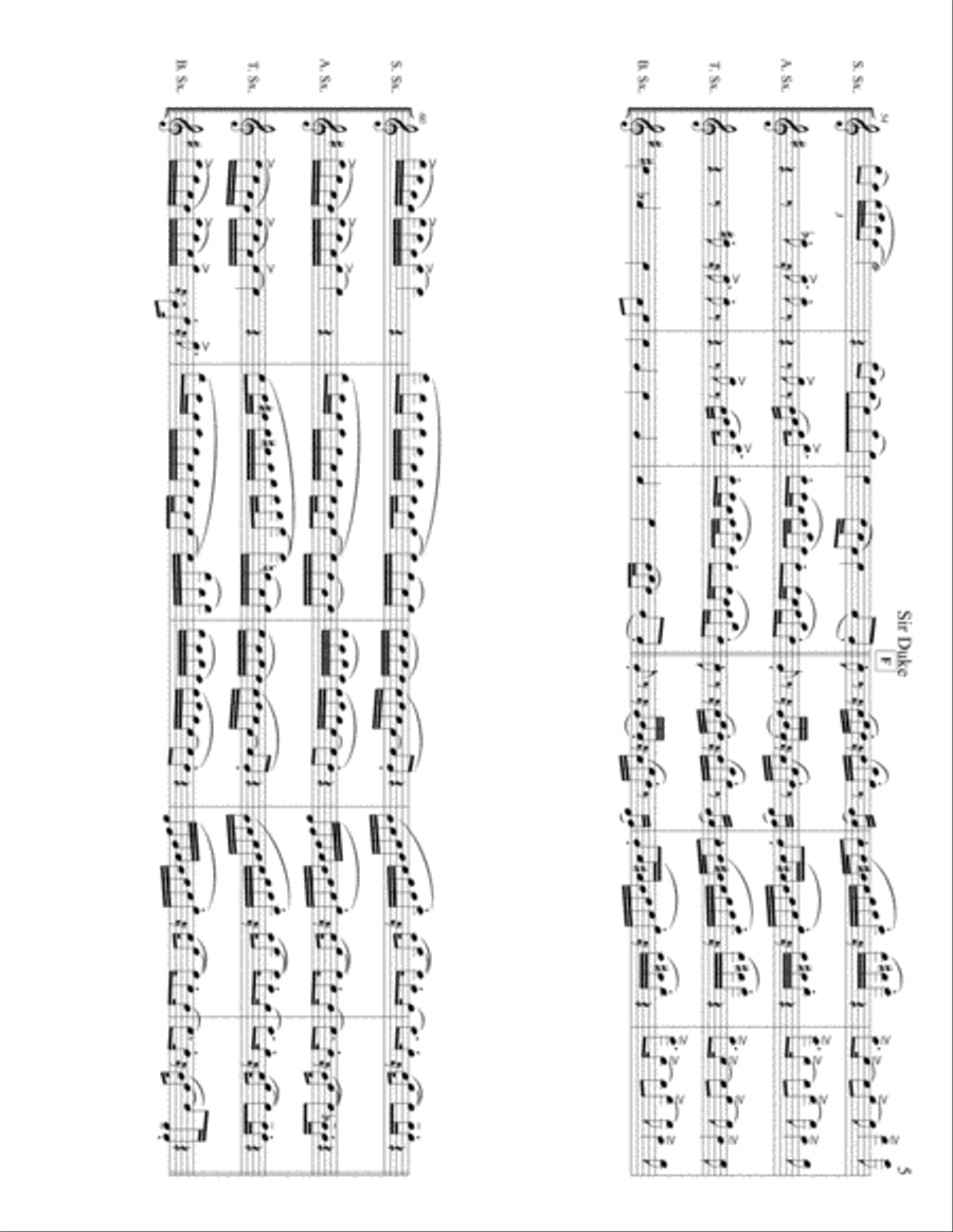 Sir Duke Woodwind Quartet scores gallery preview page 6