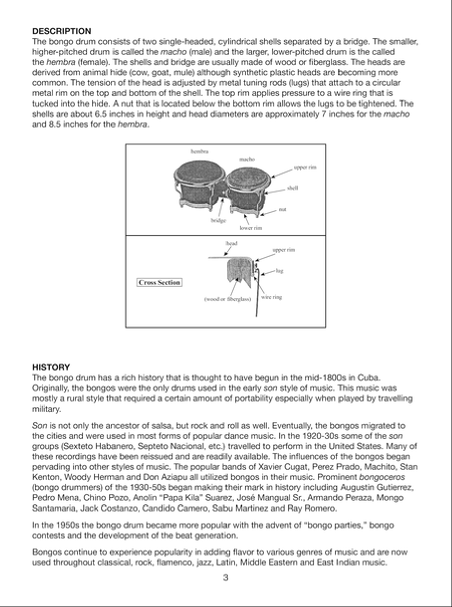 First Lessons Bongo Percussion scores gallery preview page 4