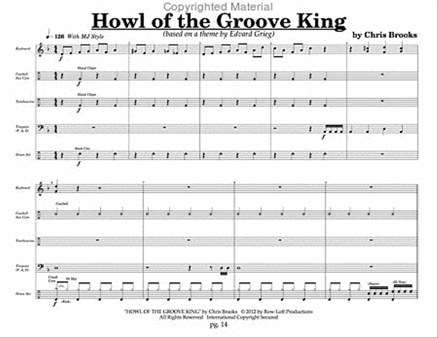 Give The Drummer Some (Blast Off Series) Percussion Ensemble scores gallery preview page 7