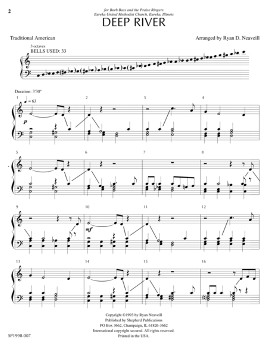 Deep River Deep River Handbell Choir scores gallery preview page 1