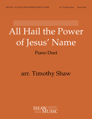 Book cover for All Hail the Power of Jesus' Name - piano duet