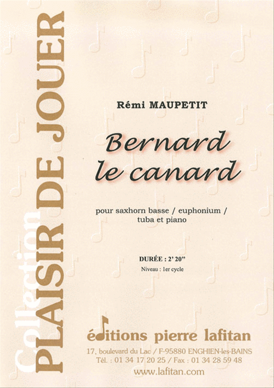 Bernard Le Canard Bernard Le Canard Euphonium scores gallery preview page 1