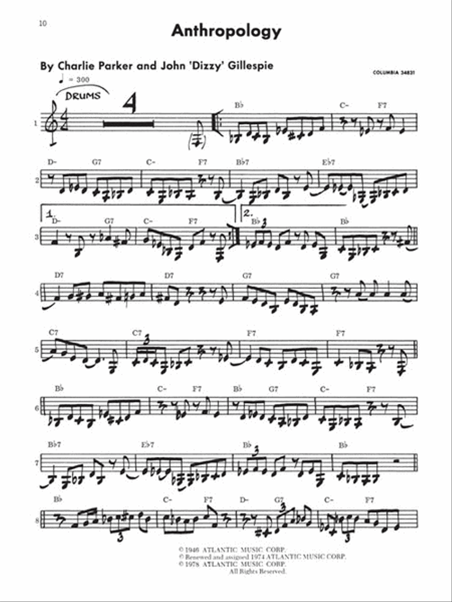 Charlie Parker – Omnibook C Instrument scores gallery preview page 5