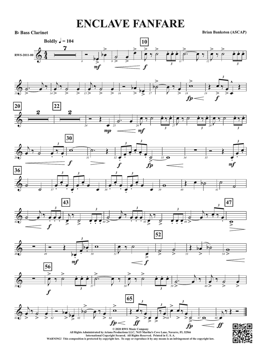 Enclave Fanfare: B-flat Bass Clarinet