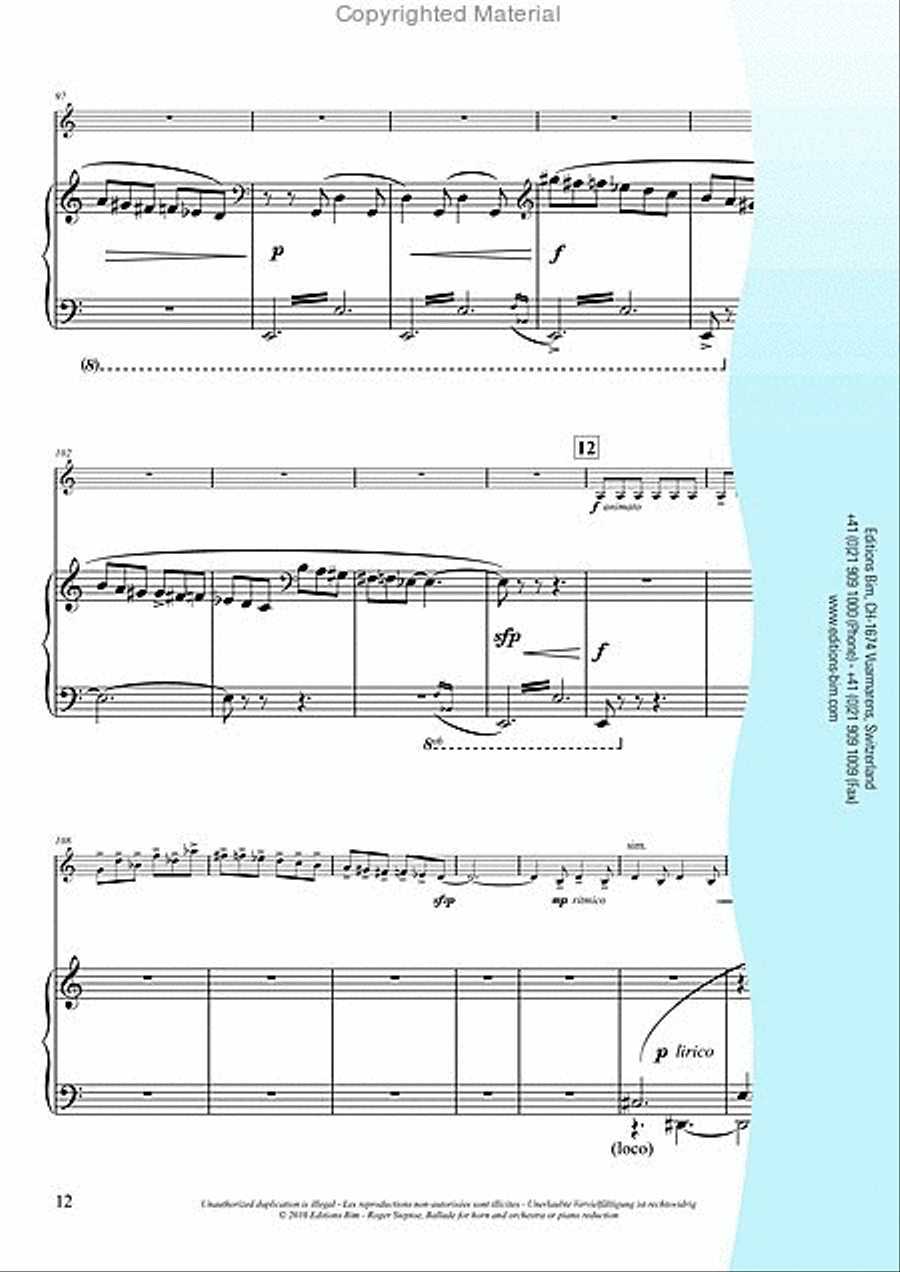 Ballade Piano scores gallery preview page 6