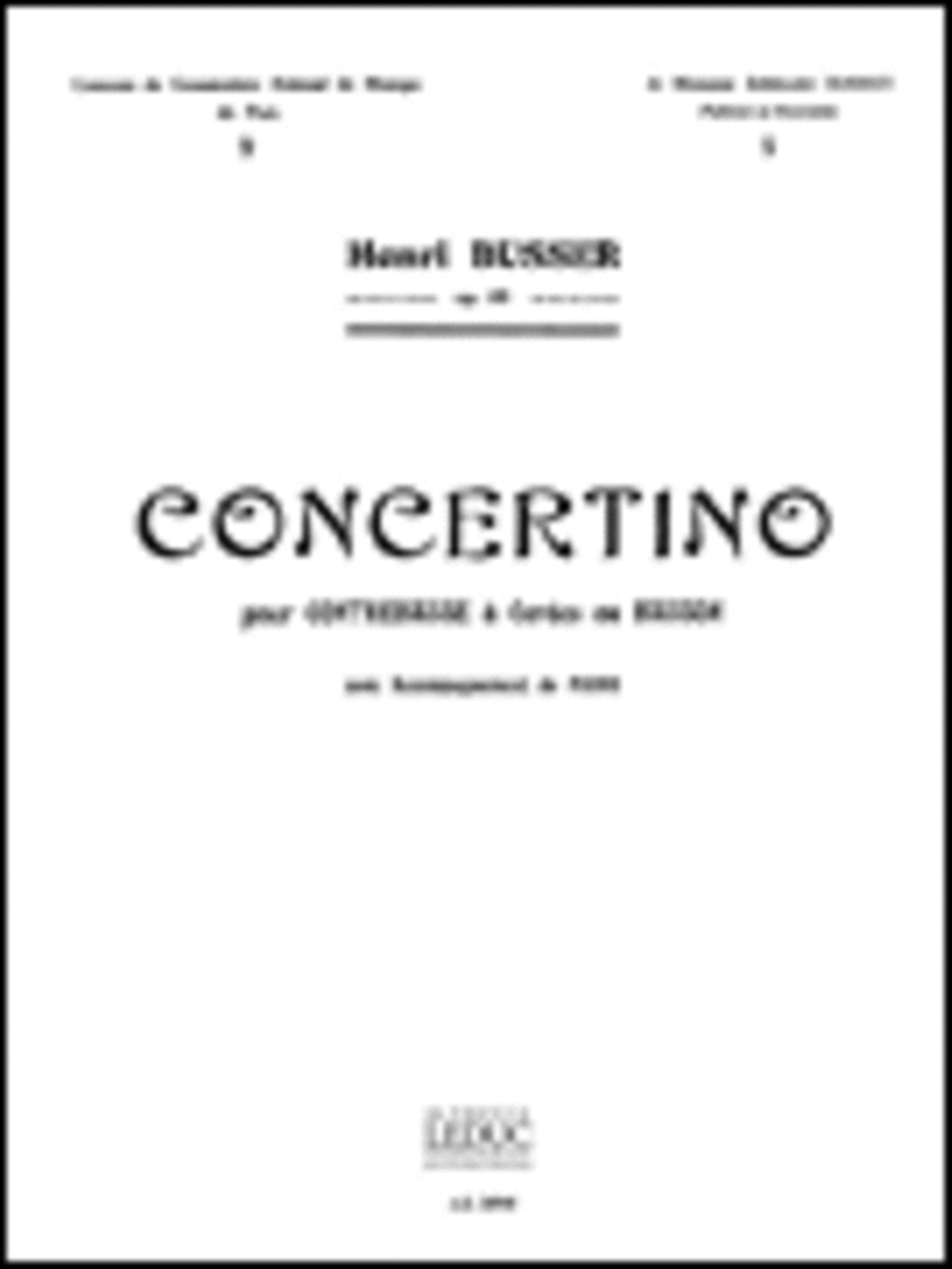 Concertino Op.80 (bassoon & Piano) Bassoon Solo scores gallery preview page 1