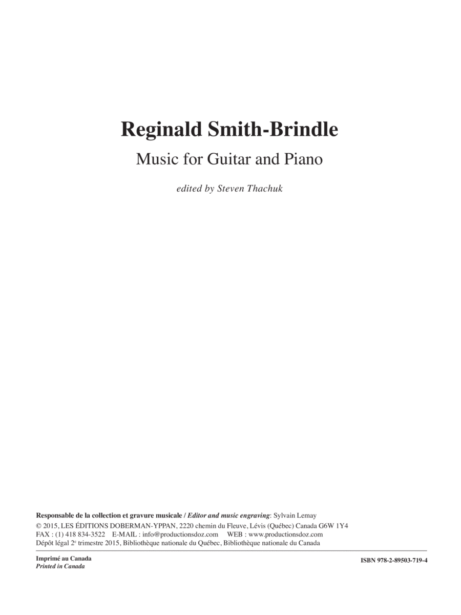 Music for Guitar and Piano Classical Guitar scores gallery preview page 1