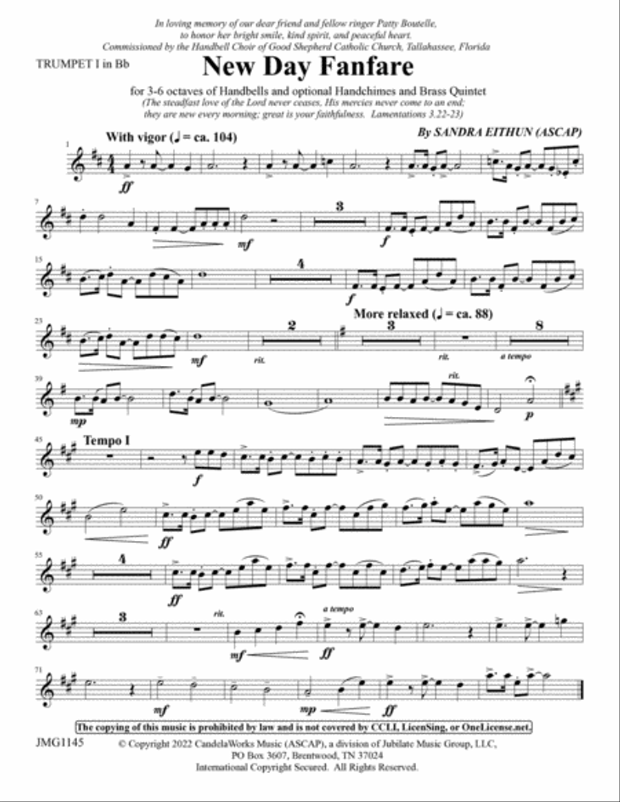 New Day Fanfare Brass Quintet scores gallery preview page 2