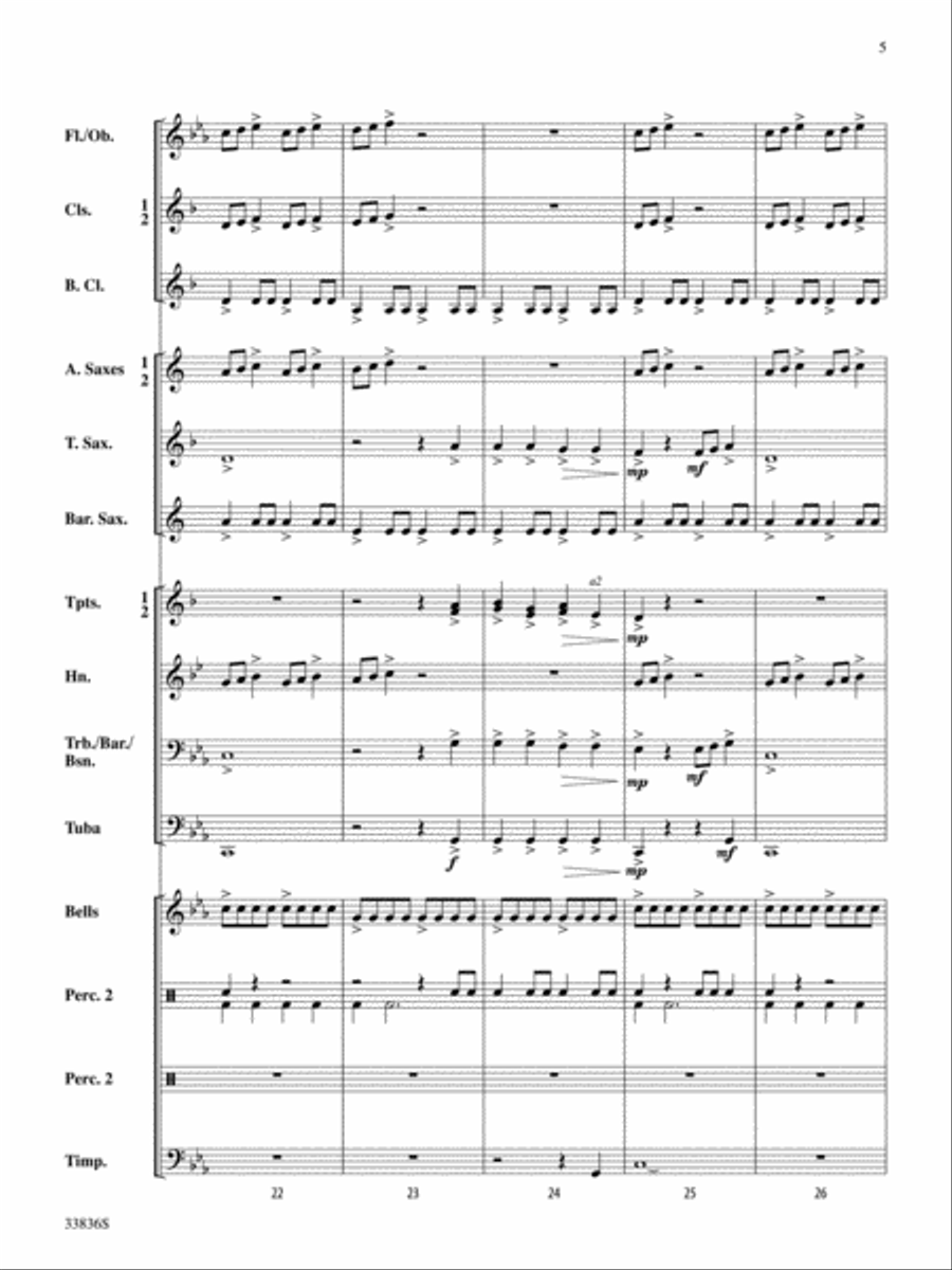 Tornado! Concert Band scores gallery preview page 5