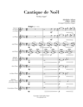 Book cover for O Holy Night (flute choir)