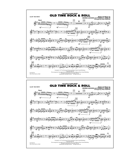 Old Time Rock & Roll - 3rd Bb Trumpet