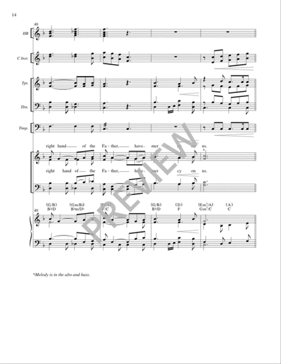 Storrington Mass (Full Score) 4-Part scores gallery preview page 15
