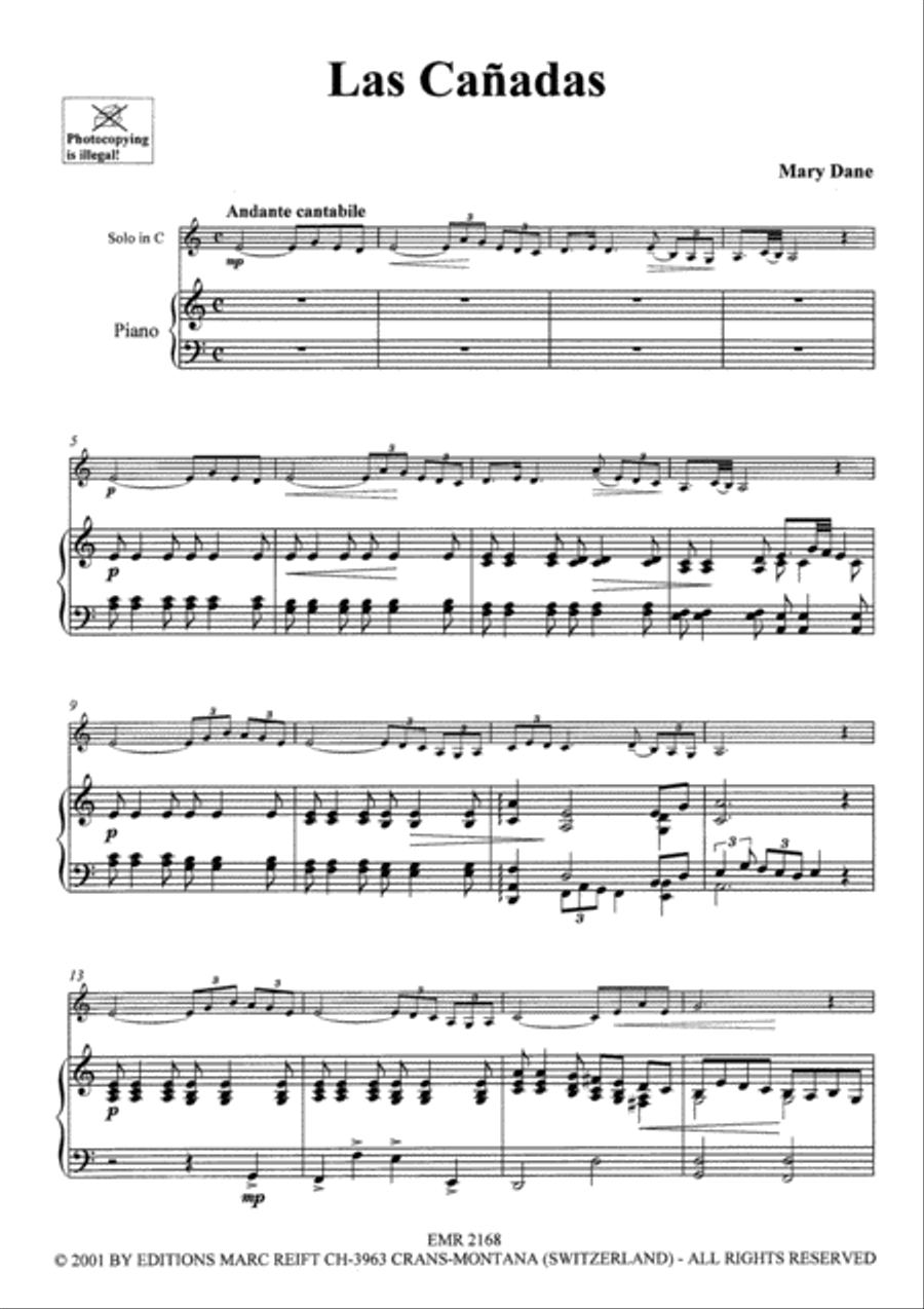 Las Canadas Piano Accompaniment scores gallery preview page 6