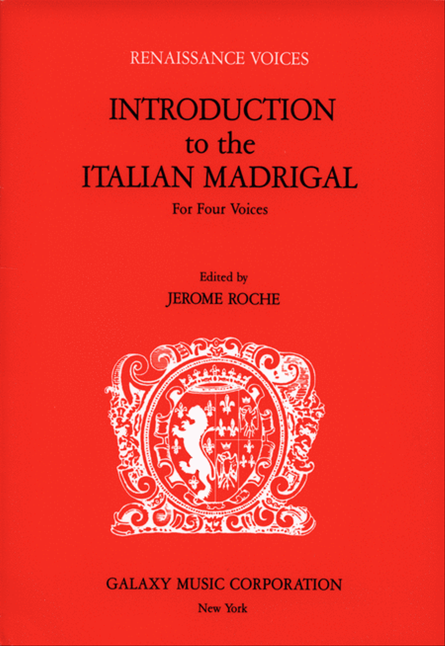Introduction To The Italian Madrigal 4-Part scores gallery preview page 1