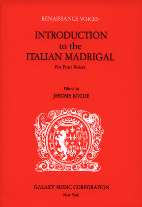 Book cover for Introduction To The Italian Madrigal