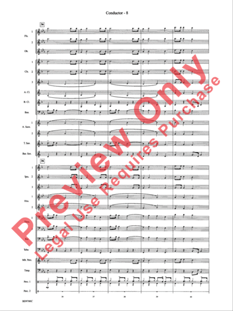Holiday Cheers Holiday Cheers Concert Band scores gallery preview page 10