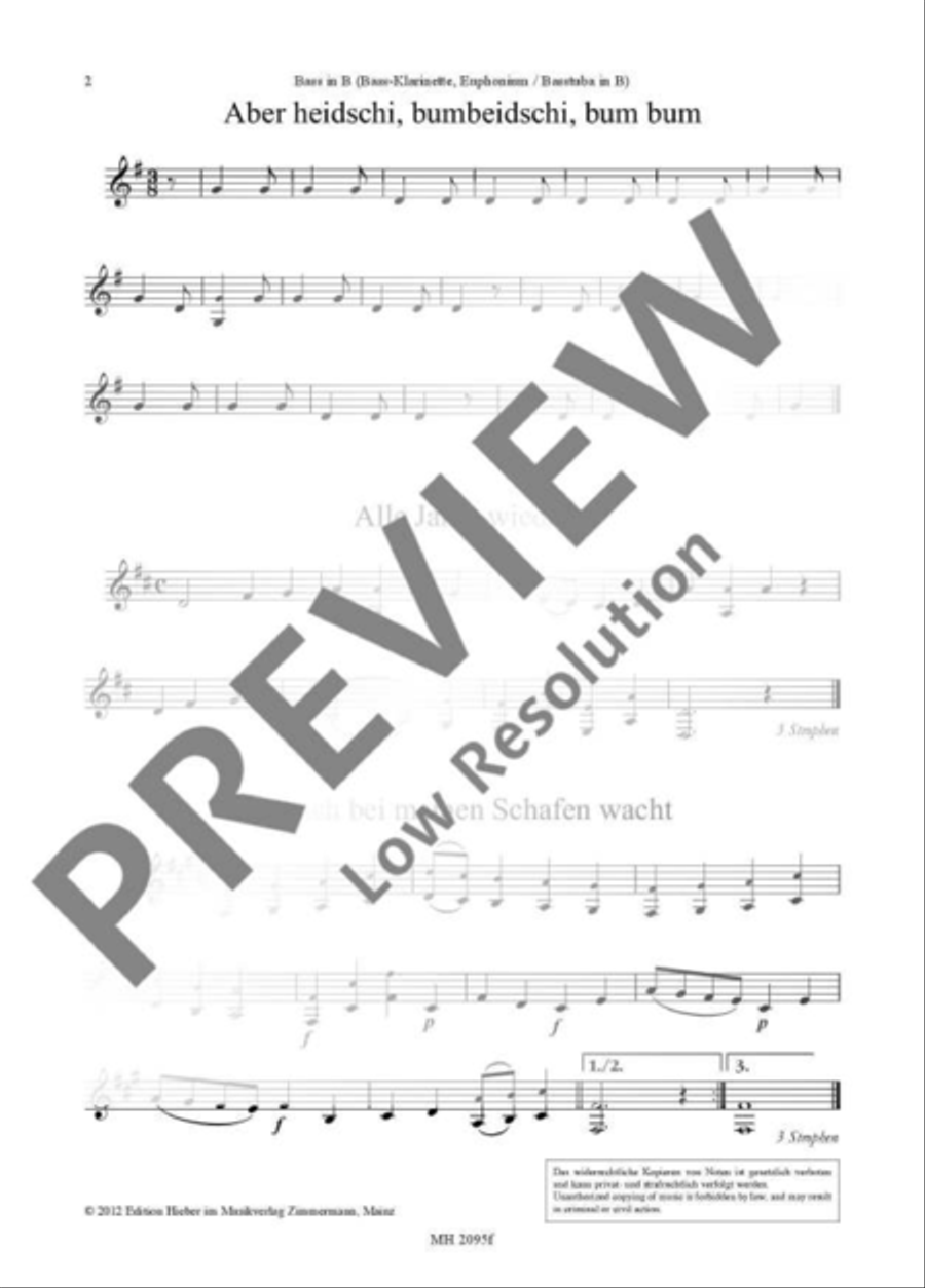 Christmas carols Part scores gallery preview page 3