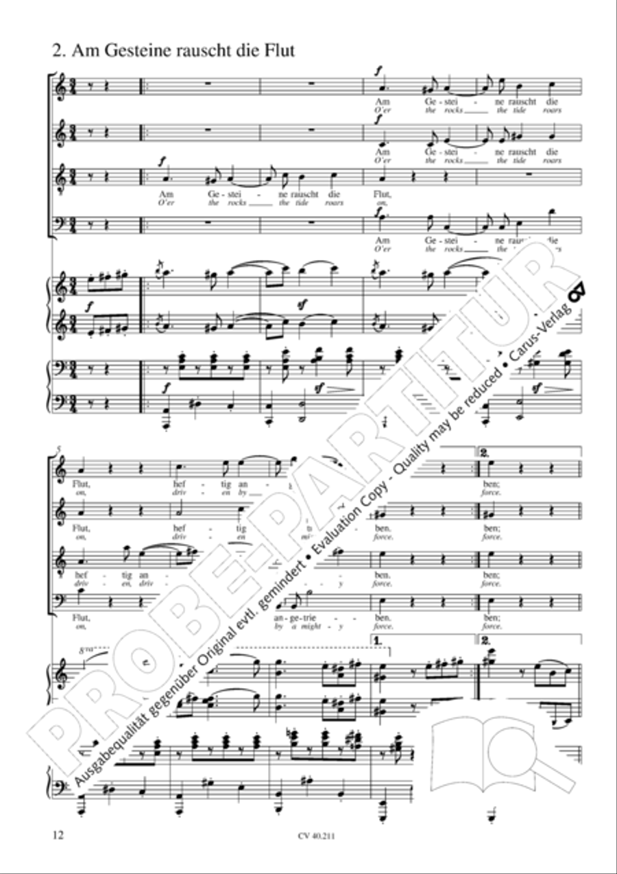 Liebeslieder-Walzer, Op. 52 Choir scores gallery preview page 13