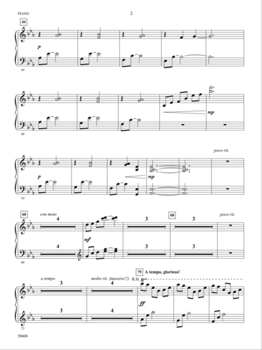A Life Worth Living: Piano Accompaniment Concert Band scores gallery preview page 2
