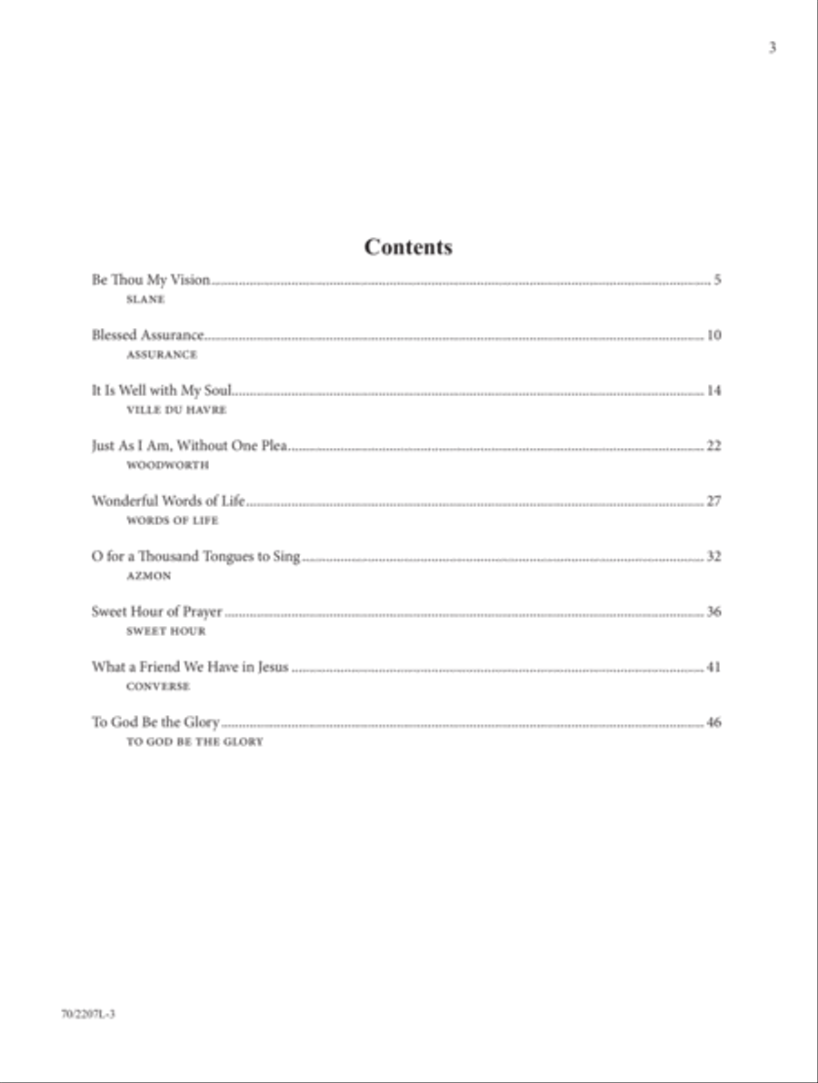 Hymns of Hope and Songs of Assurance Organ scores gallery preview page 3