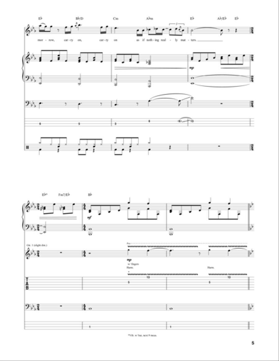 Bohemian Rhapsody Bass Voice scores gallery preview page 5