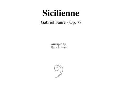 Sicilienne (Opus 78) image number null