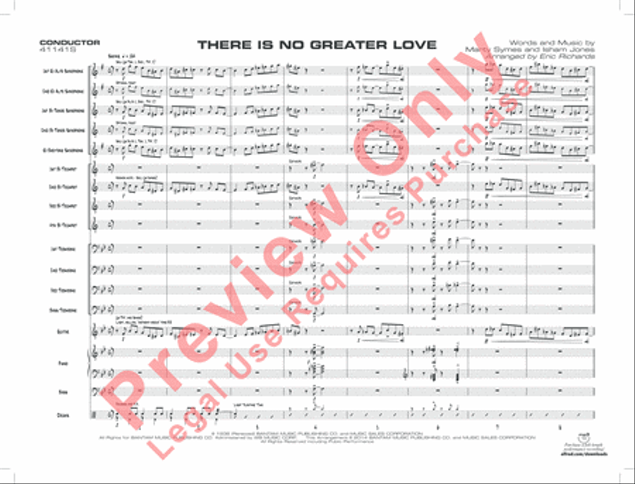 There Is No Greater Love Jazz Ensemble scores gallery preview page 4