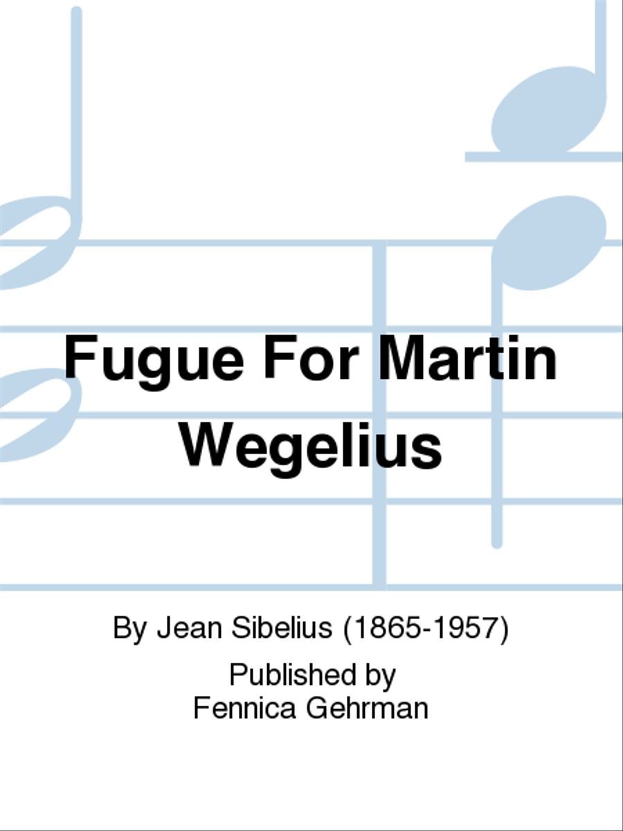 Fugue for Martin Wegelius String Quartet scores gallery preview page 1