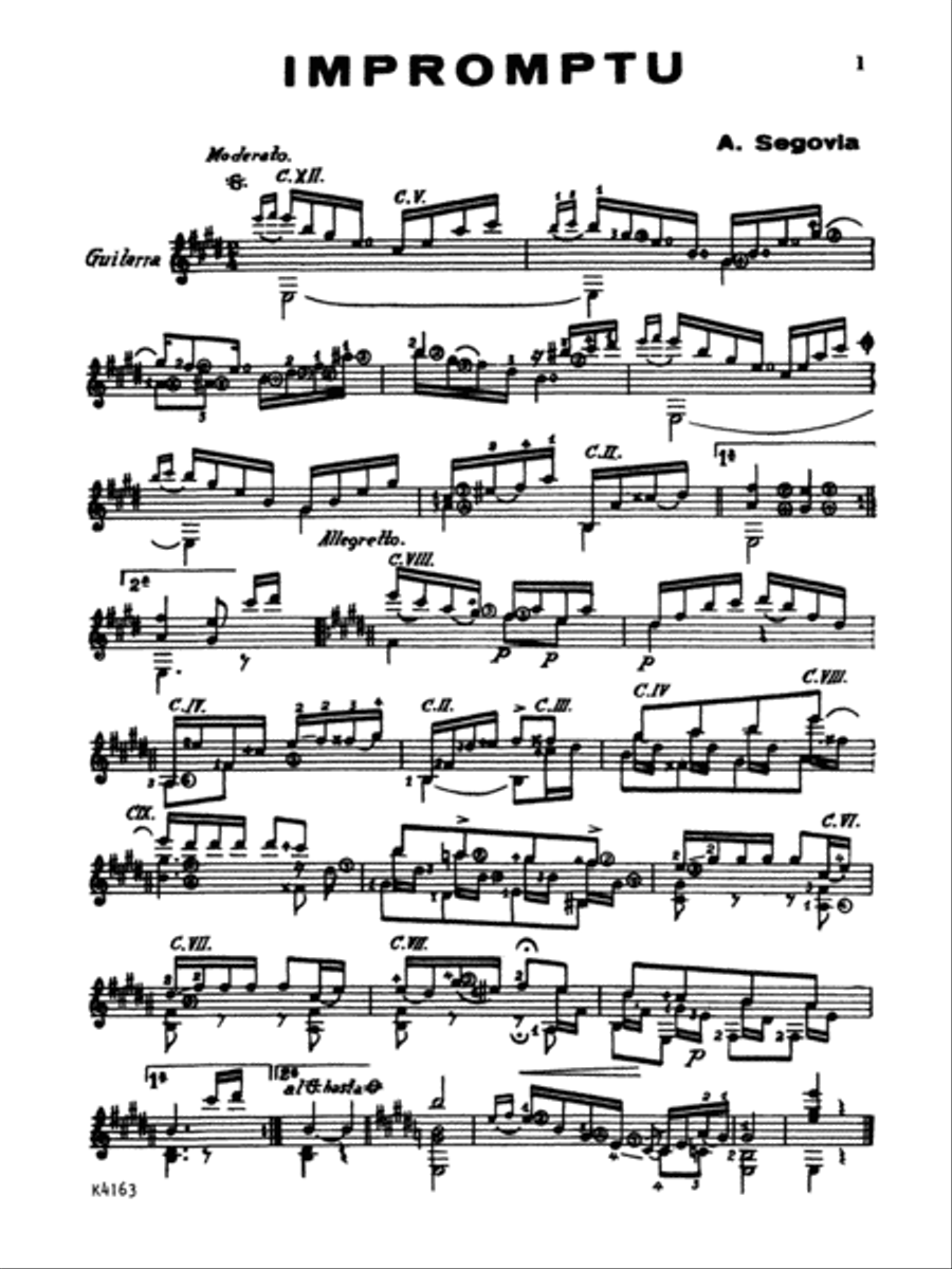 Five Short Works for the Guitar Classical Guitar scores gallery preview page 4