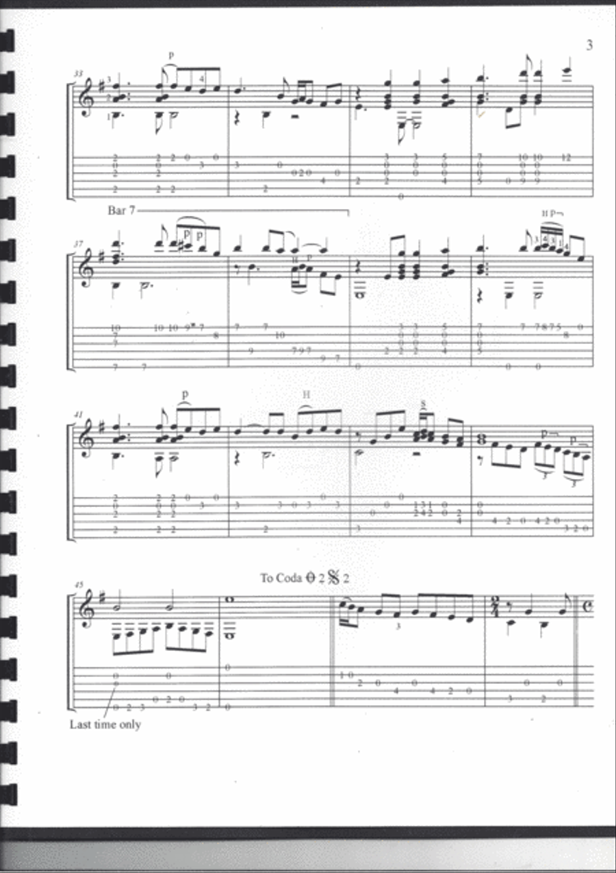 One Score Classical Guitar scores gallery preview page 4