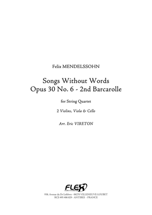 Book cover for Songs without Words Opus 30 No. 6