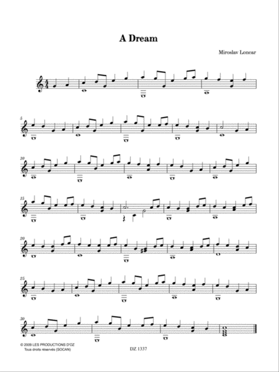 Dreams and Memories Classical Guitar scores gallery preview page 3