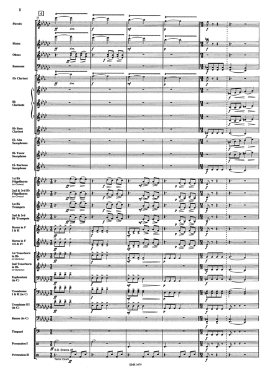 Ballet sans Ballerine Concert Band scores gallery preview page 8