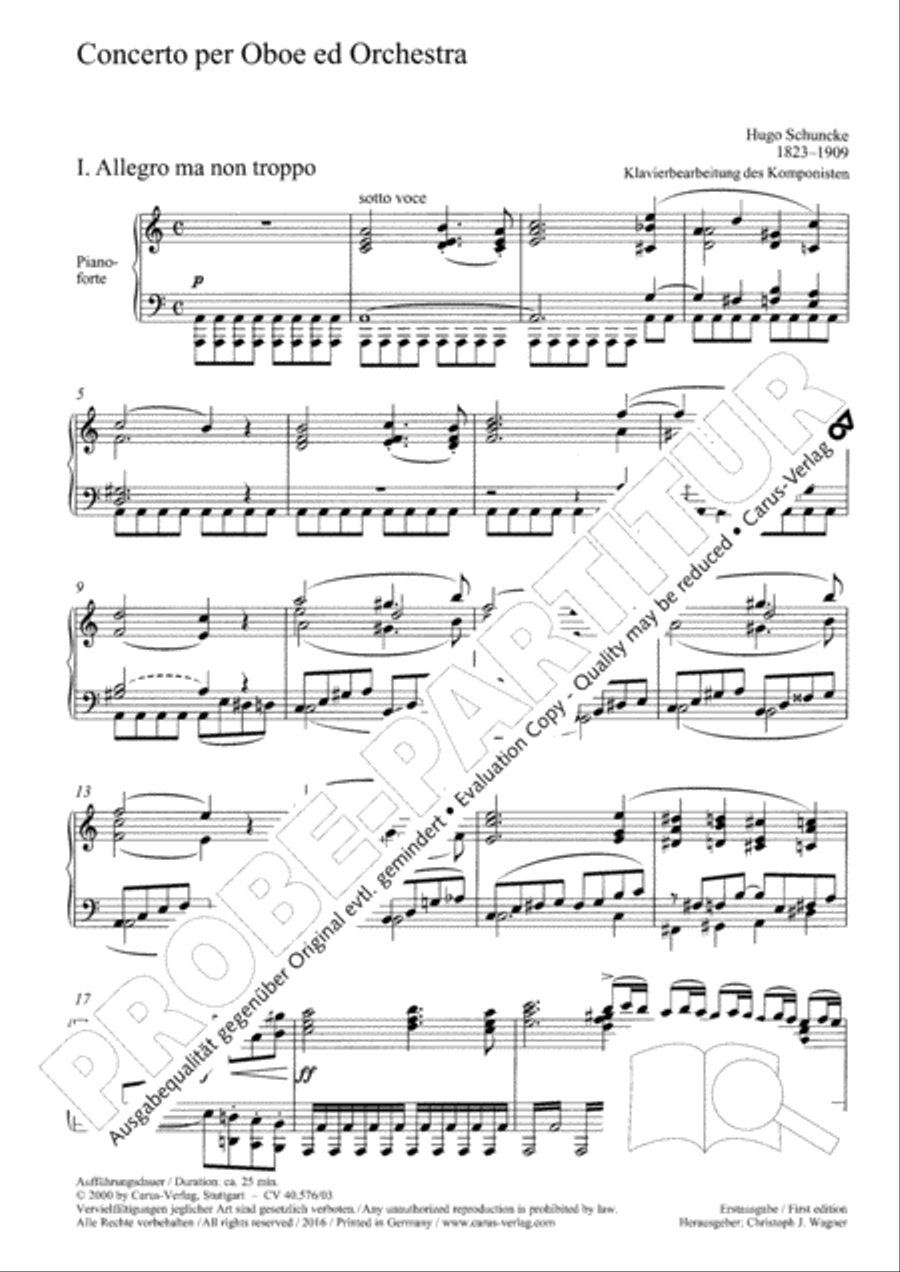 Oboe Concerto in A minor (Concerto per Oboe ed Orchestra in a)