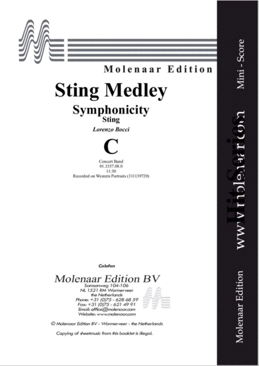 Sting Medley Sting Medley Concert Band scores gallery preview page 2